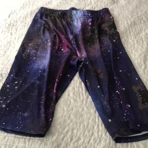 Galaxy work out capris, used